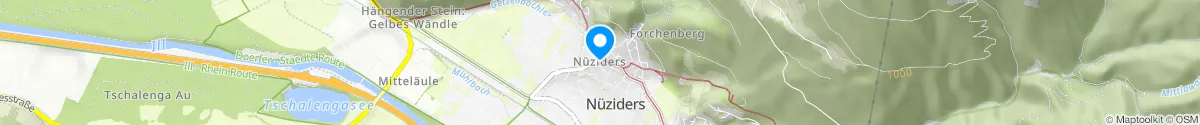 Kartendarstellung des Standorts für Apotheke Sonnenberg in 6714 Nüziders